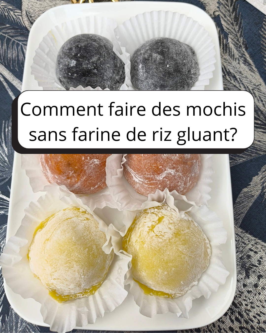 Un exemple de comment faire des mochis sans farine de riz gluant.